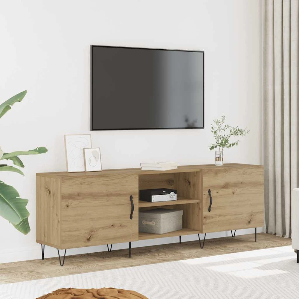 TV staliukas Televizoriaus spintelė, artisano ąžuolo, 150x30x50cm, mediena