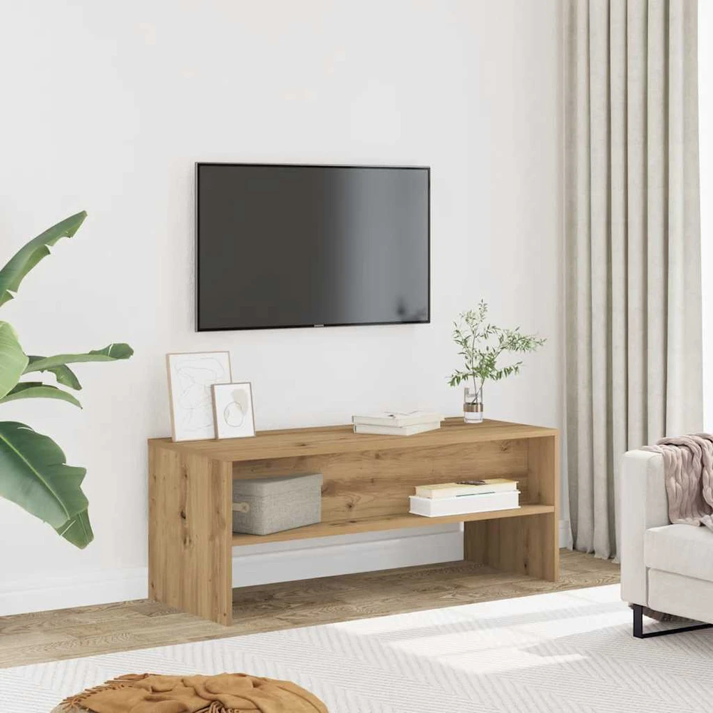 TV staliukas Televizoriaus spintelė, artisano ąžuolo, 100x40x40cm, mediena