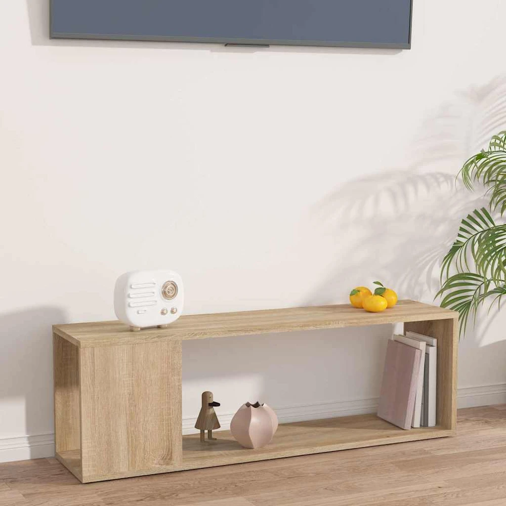TV staliukas Televizoriaus spintelė, ąžuolo, 100x24x32cm, apdirbta mediena