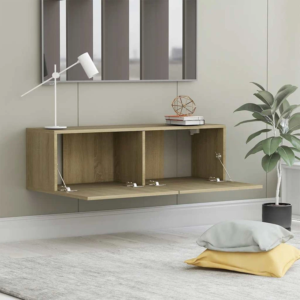 TV staliukas Televizoriaus spintelė, ąžuolo, 100x30x30cm, apdirbta mediena