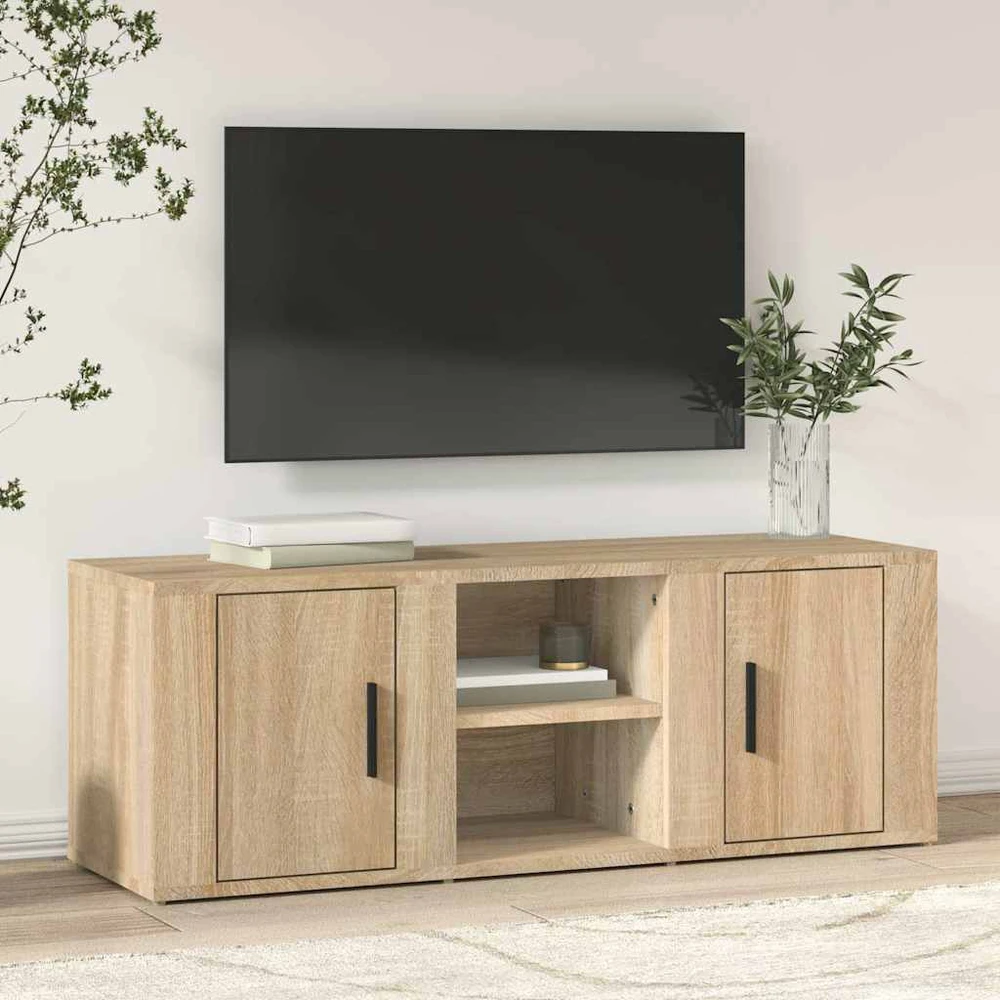 TV staliukas Televizoriaus spintelė, ąžuolo, 100x31,5x35cm, apdirbta mediena