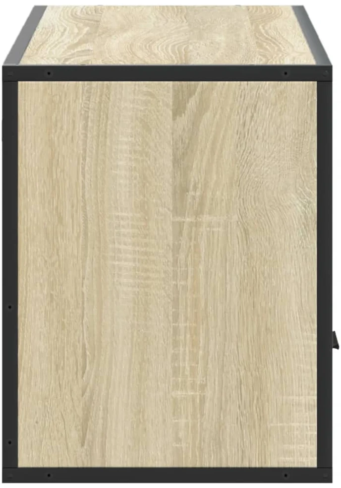 TV staliukas Televizoriaus spintelė, ąžuolo, 100x31x39,5cm, mediena/metalas