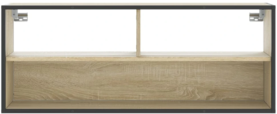 TV staliukas Televizoriaus spintelė, ąžuolo, 100x31x39,5cm, mediena/metalas