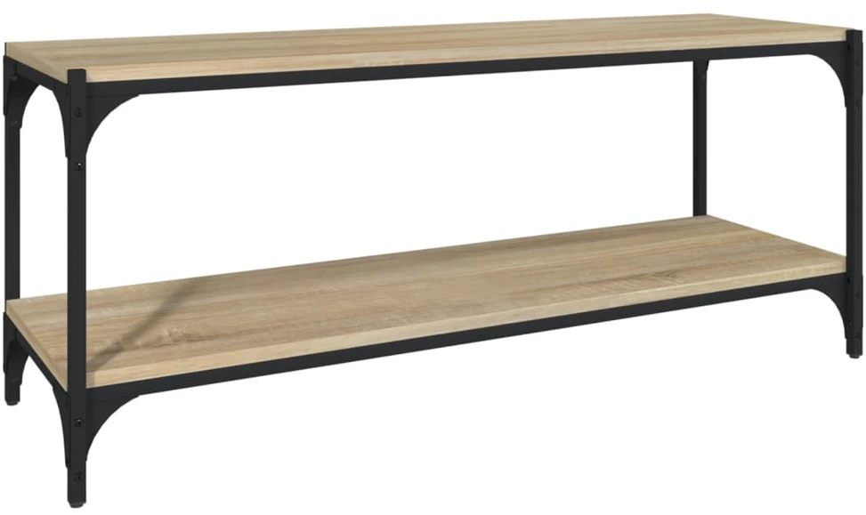 TV staliukas Televizoriaus spintelė, ąžuolo, 100x33x41cm, mediena ir plienas