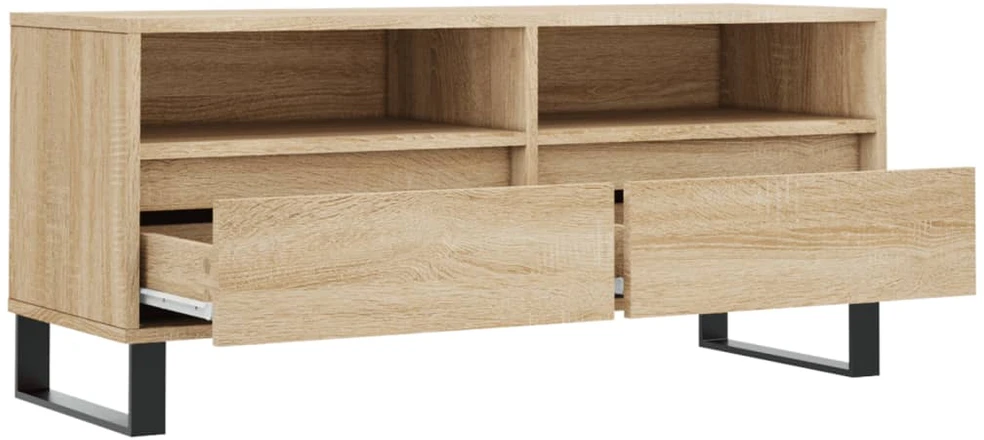 TV staliukas Televizoriaus spintelė, ąžuolo, 100x34,5x44,5cm, mediena