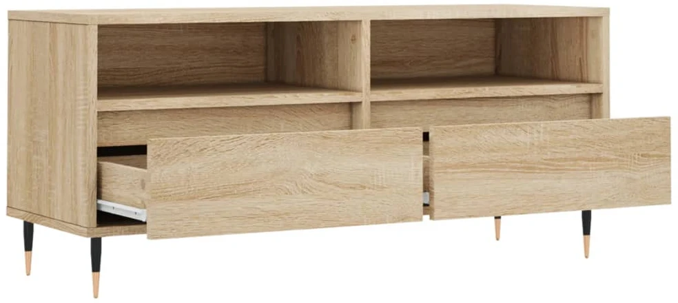 TV staliukas Televizoriaus spintelė, ąžuolo, 100x34,5x44,5cm, mediena