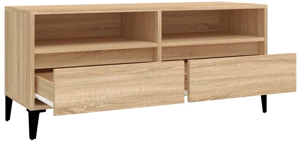 TV staliukas Televizoriaus spintelė, ąžuolo, 100x34,5x44,5cm, mediena
