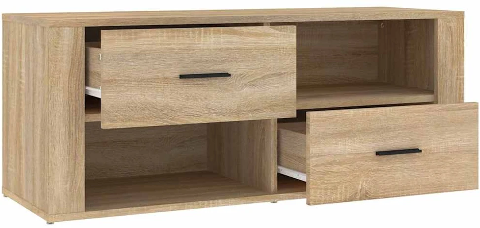 TV staliukas Televizoriaus spintelė, ąžuolo, 100x35x40cm, apdirbta mediena