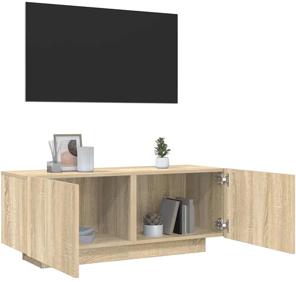 TV staliukas Televizoriaus spintelė, ąžuolo, 100x35x40cm, apdirbta mediena