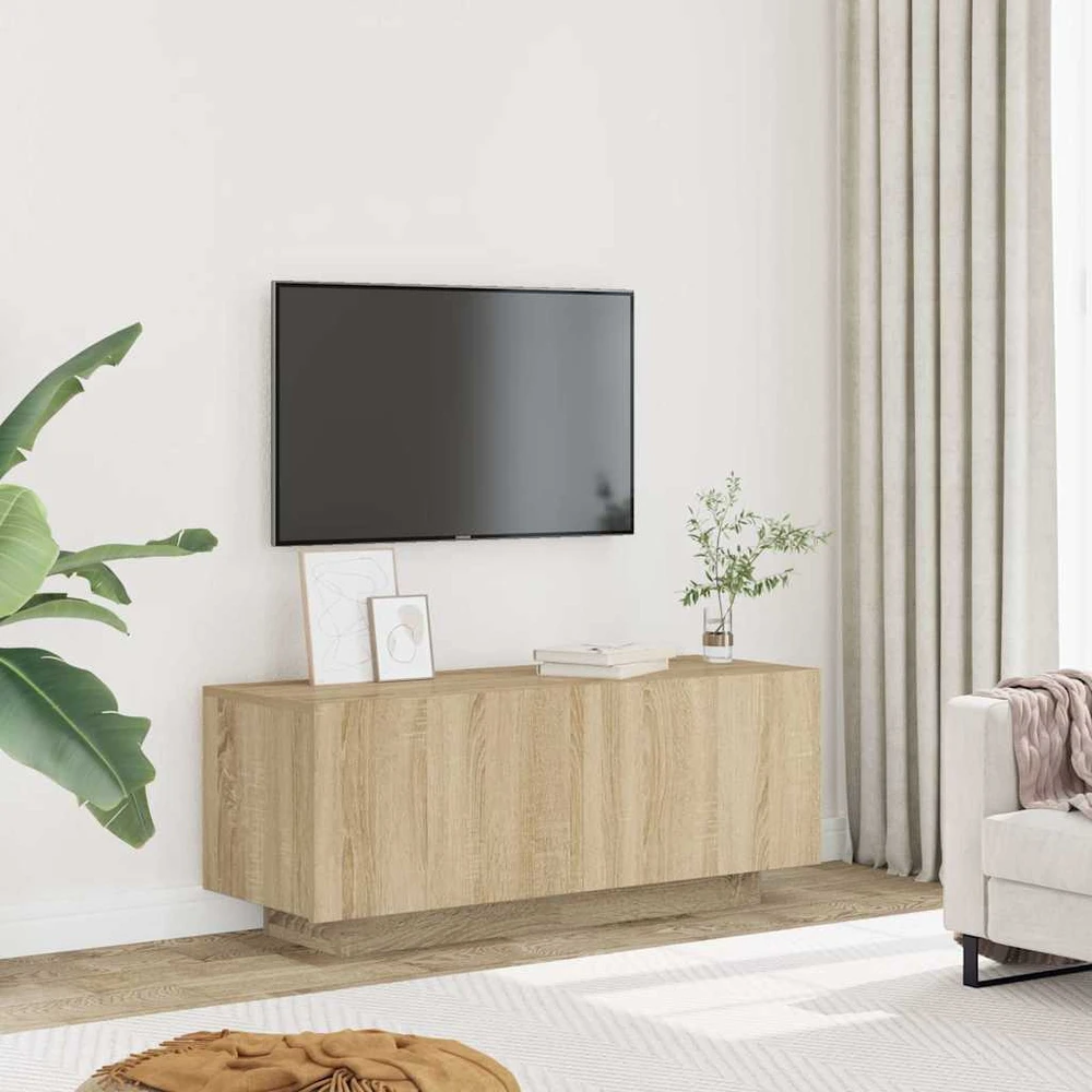 TV staliukas Televizoriaus spintelė, ąžuolo, 100x35x40cm, apdirbta mediena