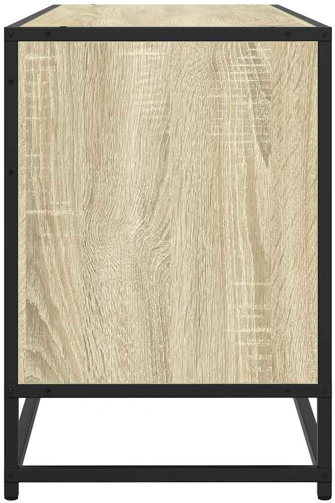 TV staliukas Televizoriaus spintelė, ąžuolo, 100x35x50cm, mediena ir metalas