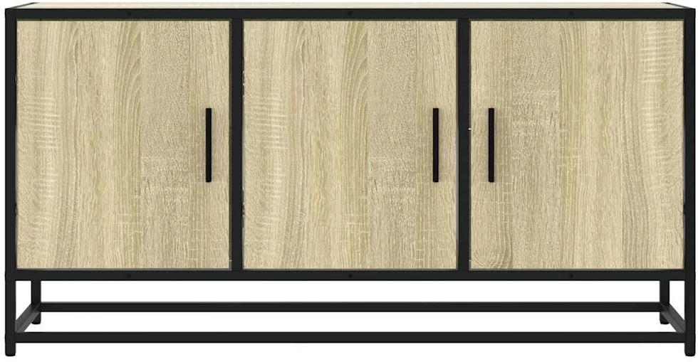 TV staliukas Televizoriaus spintelė, ąžuolo, 100x35x50cm, mediena ir metalas