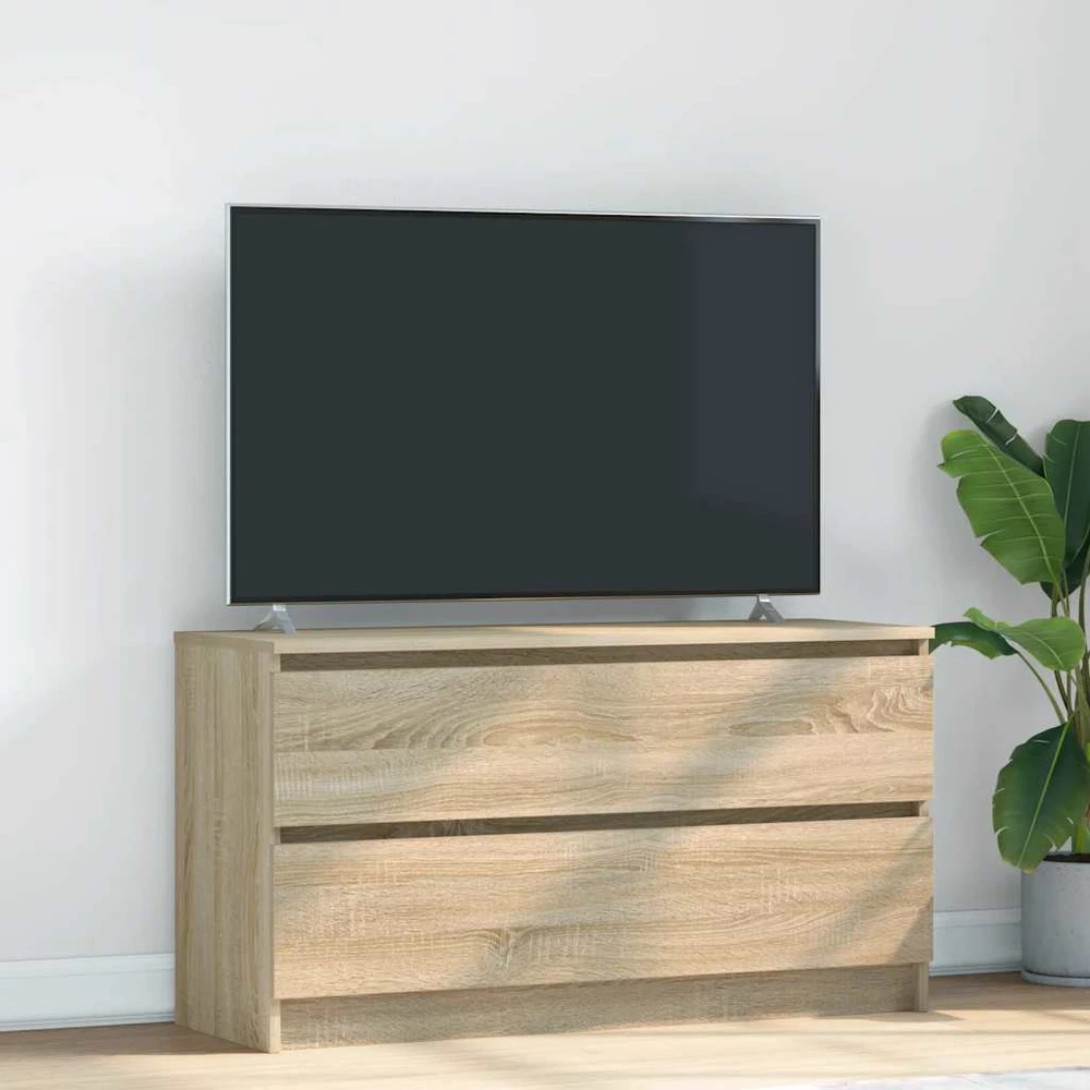 TV staliukas Televizoriaus spintelė, ąžuolo, 100x35x54 cm, apdirbta mediena