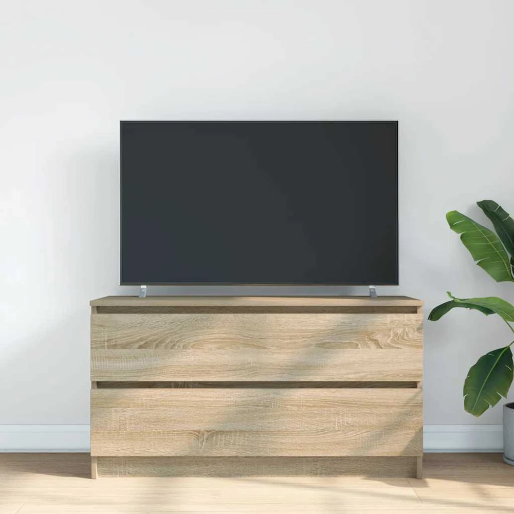 TV staliukas Televizoriaus spintelė, ąžuolo, 100x35x54 cm, apdirbta mediena