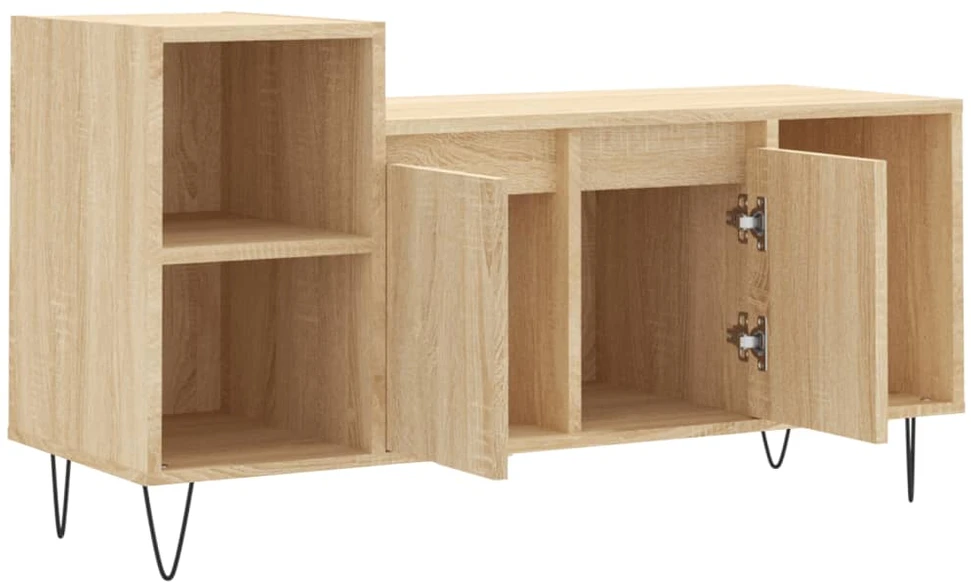TV staliukas Televizoriaus spintelė, ąžuolo, 100x35x55cm, apdirbta mediena