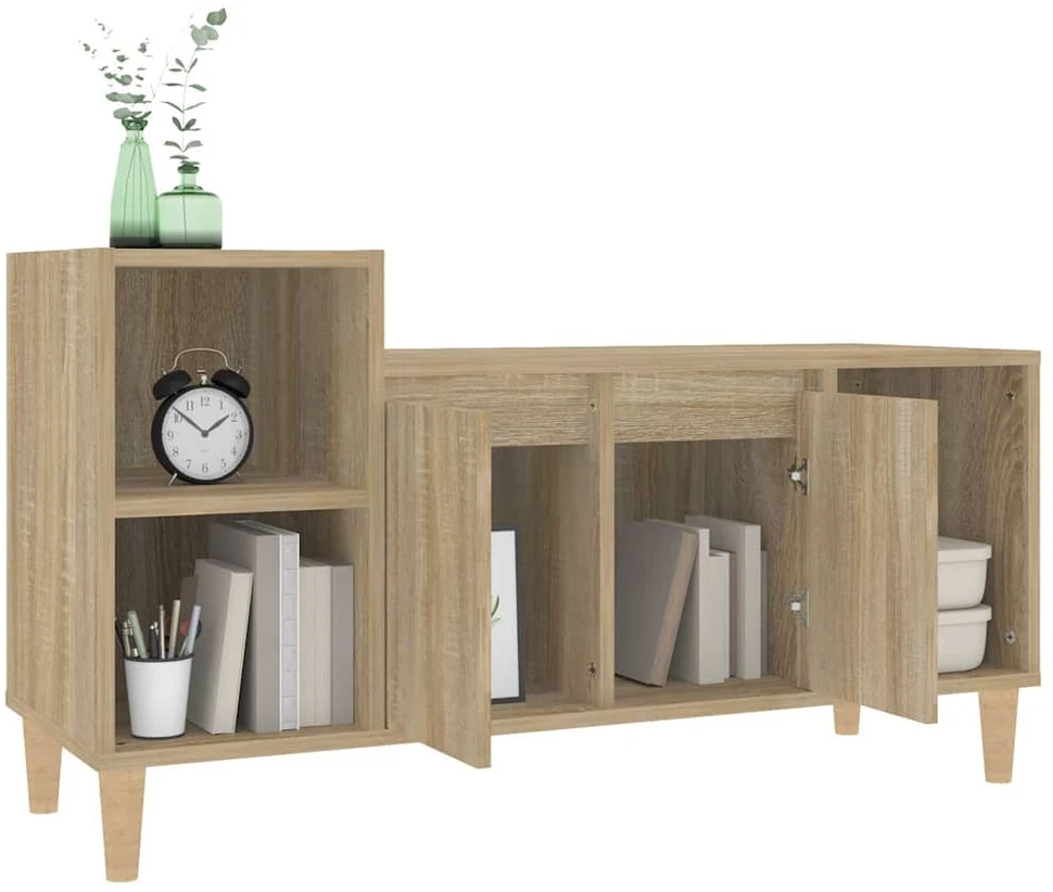 TV staliukas Televizoriaus spintelė, ąžuolo, 100x35x55cm, apdirbta mediena