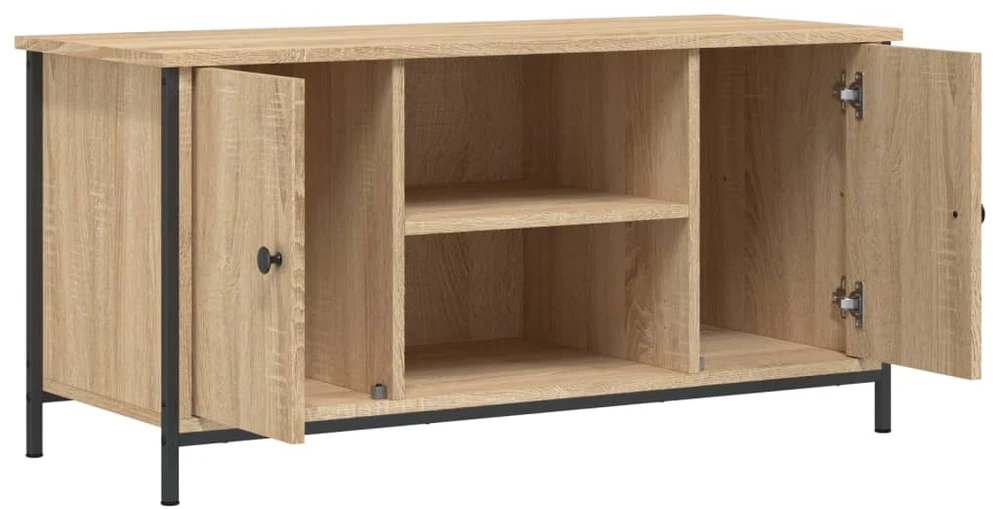 TV staliukas Televizoriaus spintelė, ąžuolo, 100x40x50cm, apdirbta mediena