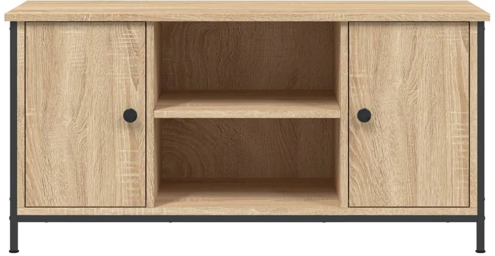 TV staliukas Televizoriaus spintelė, ąžuolo, 100x40x50cm, apdirbta mediena