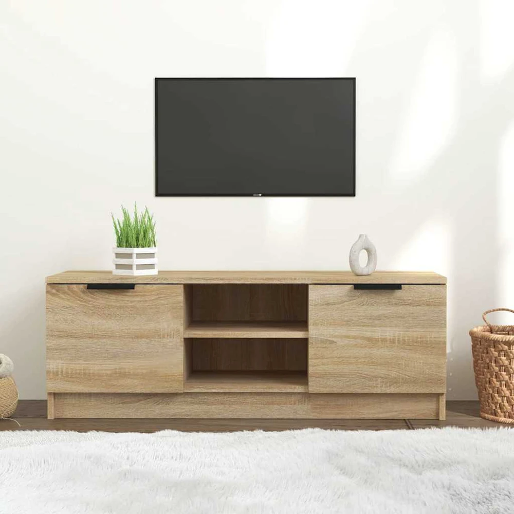 TV staliukas Televizoriaus spintelė, ąžuolo, 102x35x36,5cm, apdirbta mediena