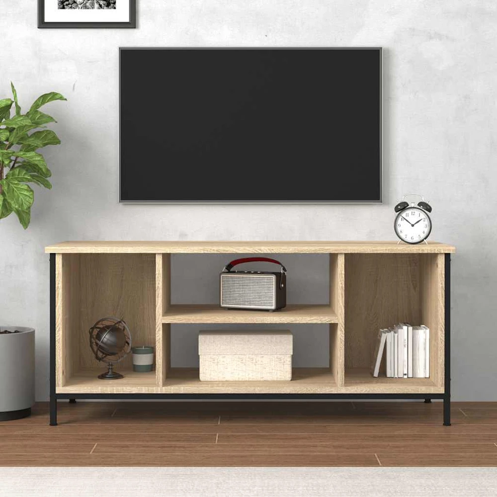 TV staliukas Televizoriaus spintelė, ąžuolo, 102x35x45cm, apdirbta mediena