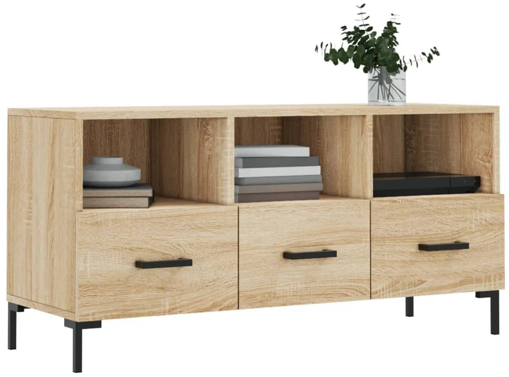 TV staliukas Televizoriaus spintelė, ąžuolo, 102x36x50cm, apdirbta mediena