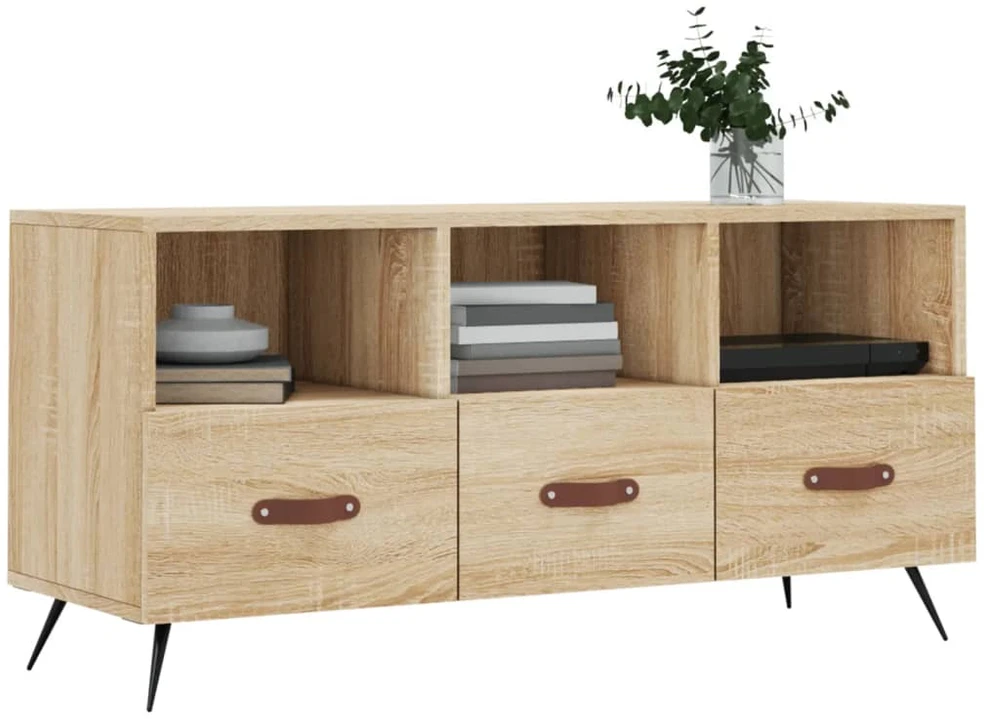 TV staliukas Televizoriaus spintelė, ąžuolo, 102x36x50cm, apdirbta mediena