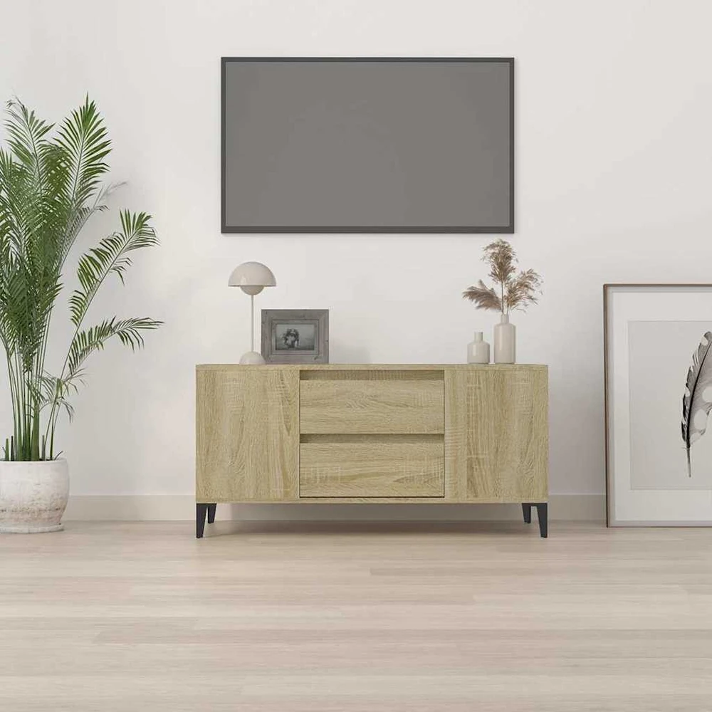 TV staliukas Televizoriaus spintelė, ąžuolo, 102x44,5x50cm, apdirbta mediena