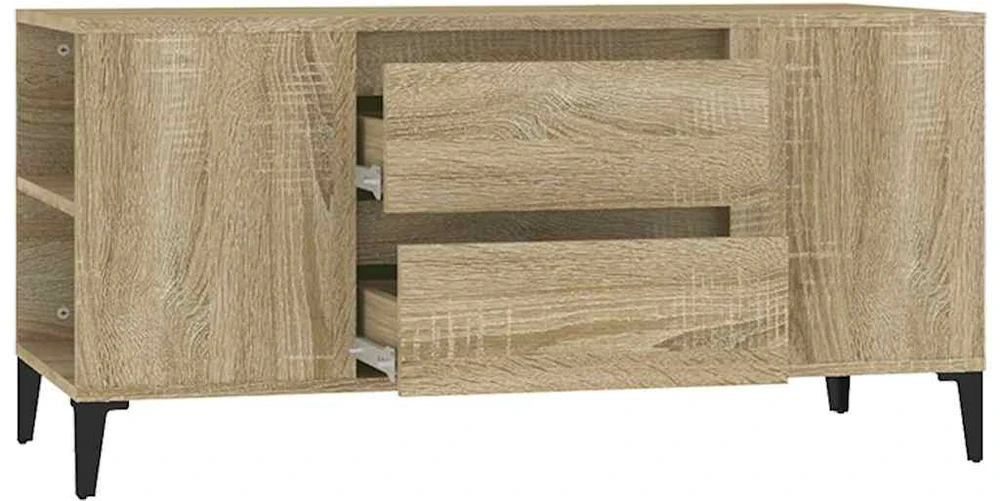TV staliukas Televizoriaus spintelė, ąžuolo, 102x44,5x50cm, apdirbta mediena