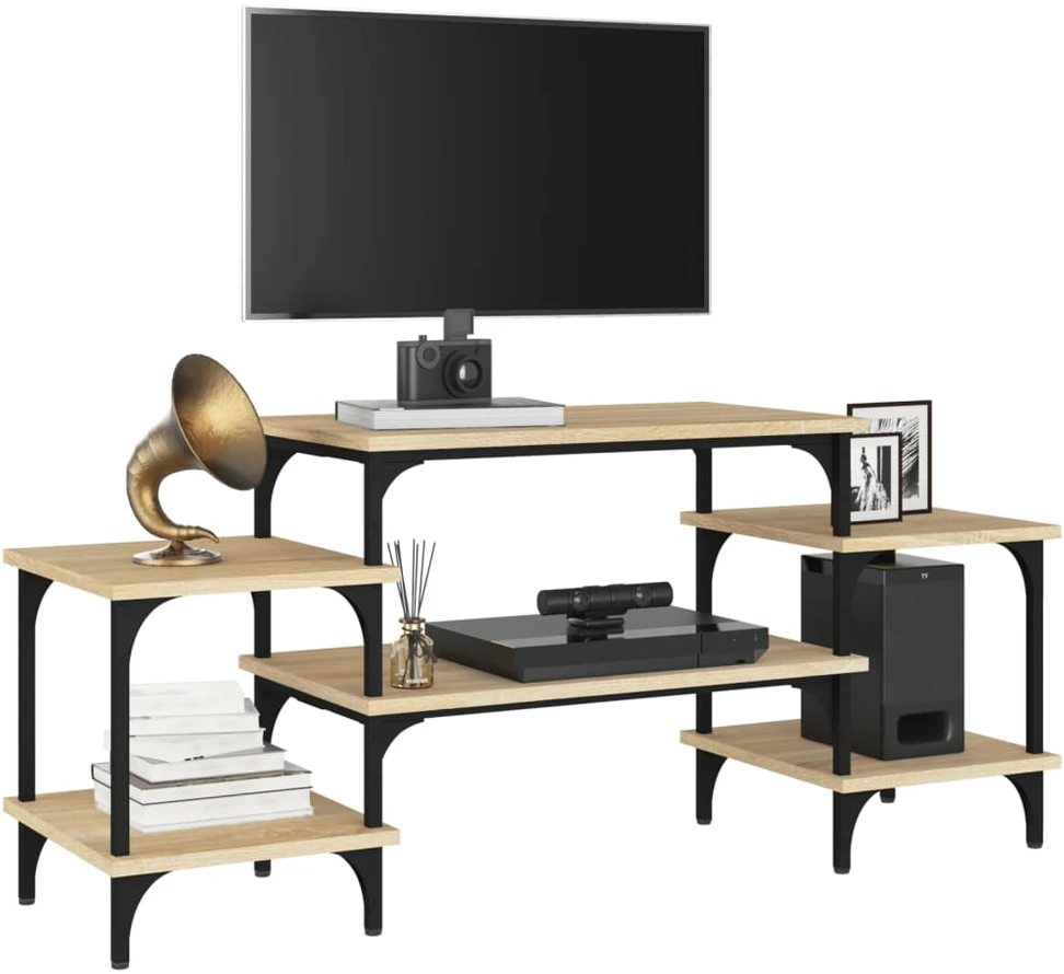 TV staliukas Televizoriaus spintelė, ąžuolo, 117x35x52cm, apdirbta mediena