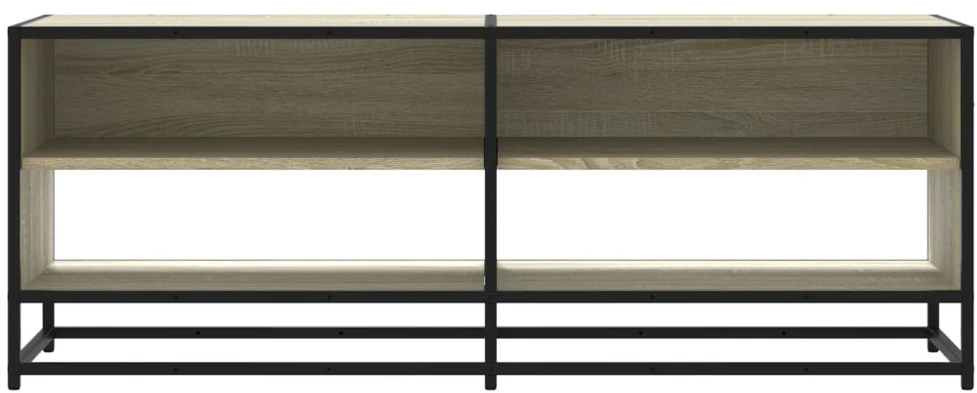TV staliukas Televizoriaus spintelė, ąžuolo, 120,5x40x46cm, mediena/metalas