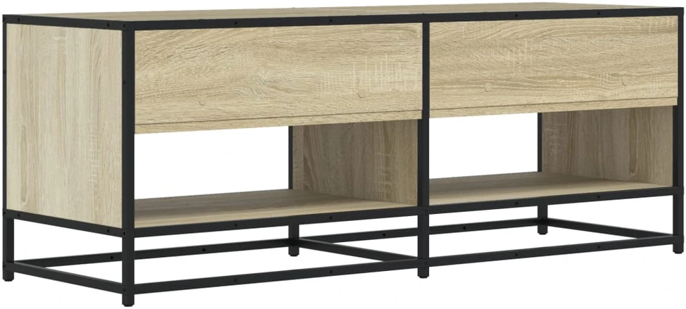 TV staliukas Televizoriaus spintelė, ąžuolo, 120,5x40x46cm, mediena/metalas