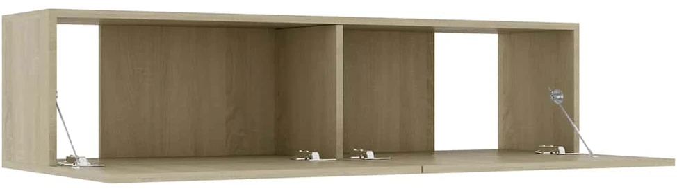 TV staliukas Televizoriaus spintelė, ąžuolo, 120x30x30cm, apdirbta mediena