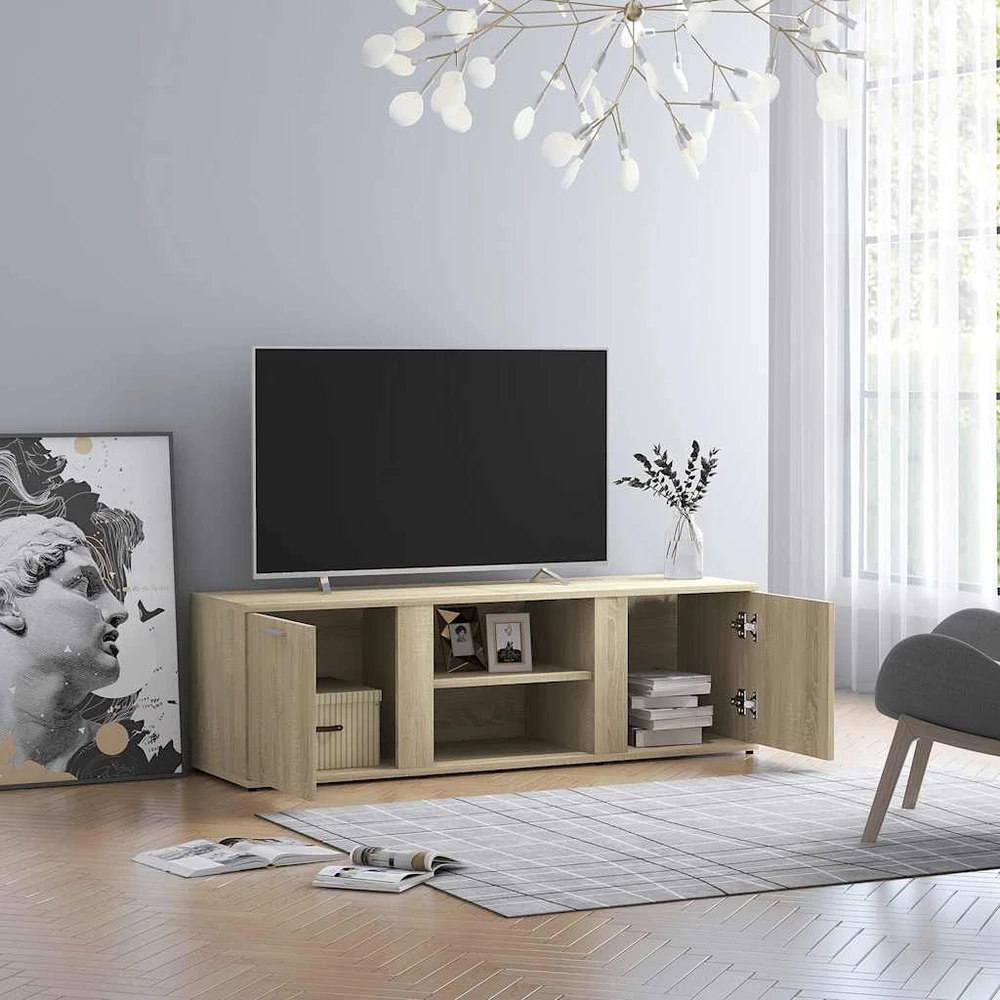 TV staliukas Televizoriaus spintelė, ąžuolo, 120x34x37cm, apdirbta mediena