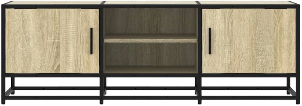 TV staliukas Televizoriaus spintelė, ąžuolo, 120x35x41cm, mediena ir metalas