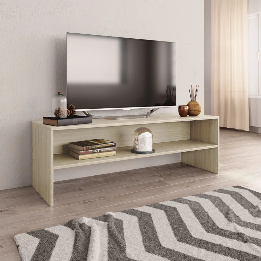 TV staliukas Televizoriaus spintelė, ąžuolo, 120x40x40cm, apdirbta mediena