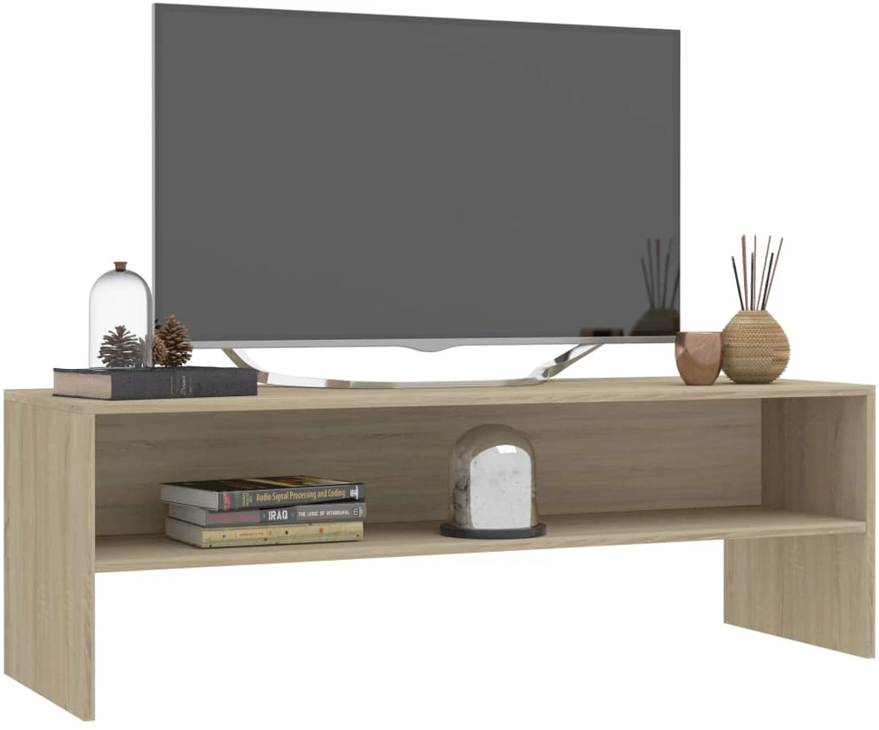 TV staliukas Televizoriaus spintelė, ąžuolo, 120x40x40cm, apdirbta mediena