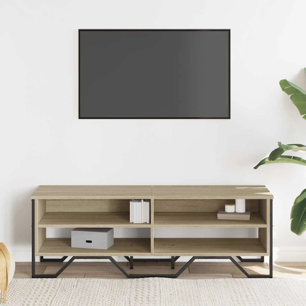 TV staliukas Televizoriaus spintelė, ąžuolo, 122x34x41cm, apdirbta mediena