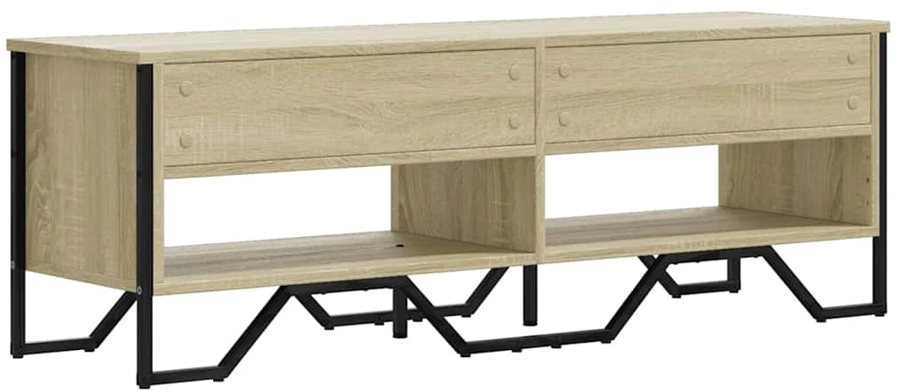 TV staliukas Televizoriaus spintelė, ąžuolo, 122x34x41cm, apdirbta mediena