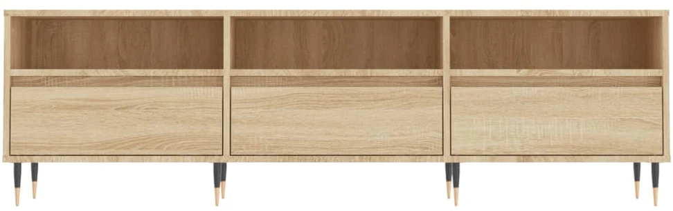 TV staliukas Televizoriaus spintelė, ąžuolo, 150x30x44,5cm, apdirbta mediena