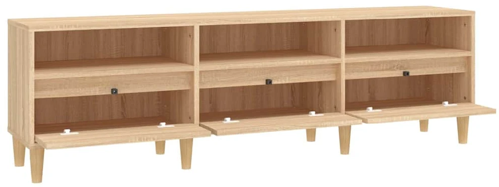 TV staliukas Televizoriaus spintelė, ąžuolo, 150x30x44,5cm, apdirbta mediena