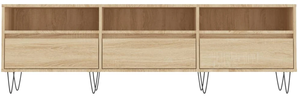 TV staliukas Televizoriaus spintelė, ąžuolo, 150x30x44,5cm, apdirbta mediena