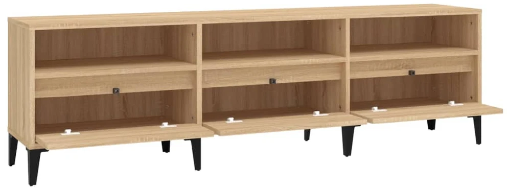 TV staliukas Televizoriaus spintelė, ąžuolo, 150x30x44,5cm, apdirbta mediena