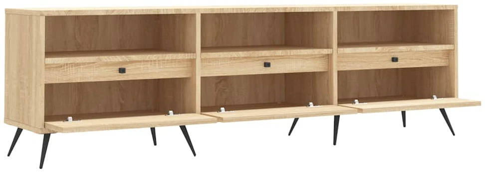 TV staliukas Televizoriaus spintelė, ąžuolo, 150x30x44,5cm, apdirbta mediena