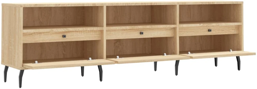 TV staliukas Televizoriaus spintelė, ąžuolo, 150x30x44,5cm, apdirbta mediena