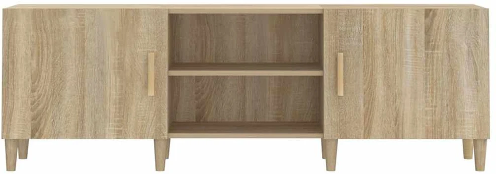 TV staliukas Televizoriaus spintelė, ąžuolo, 150x30x50cm, apdirbta mediena