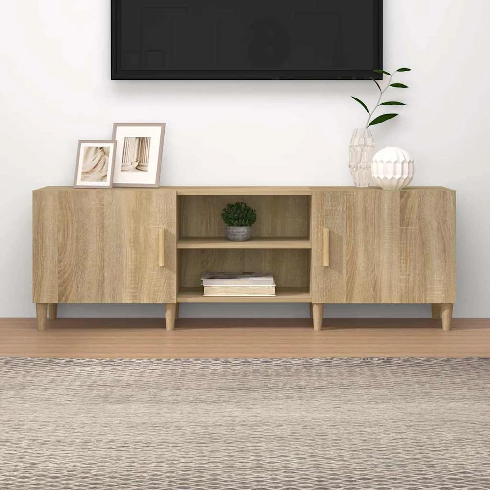 TV staliukas Televizoriaus spintelė, ąžuolo, 150x30x50cm, apdirbta mediena