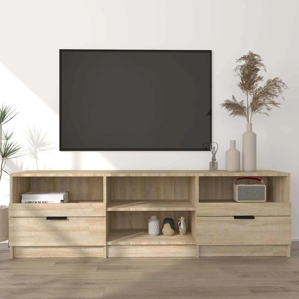 TV staliukas Televizoriaus spintelė, ąžuolo, 150x33,5x45cm, apdirbta mediena