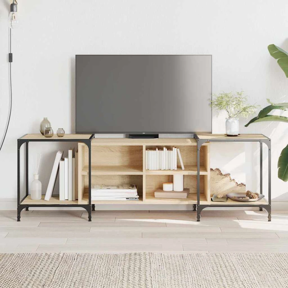 TV staliukas Televizoriaus spintelė, ąžuolo, 153x37x50cm, apdirbta mediena