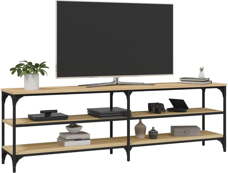 TV staliukas Televizoriaus spintelė, ąžuolo, 160x30x50cm, apdirbta mediena