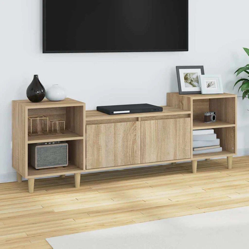 TV staliukas Televizoriaus spintelė, ąžuolo, 160x35x55cm, apdirbta mediena